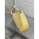 Dior Saddle Rodeo Pouch in Yellow Goatskin