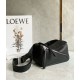 Loewe Small Puzzle Bumbag in Black Calfskin