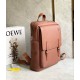 Loewe Military Backpack in Brown Grained Leather