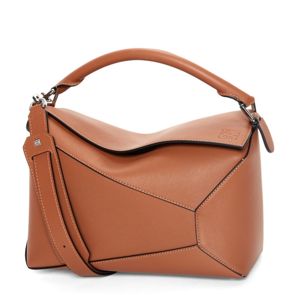 Loewe Puzzle Large Bag in Brown Classic Calfskin