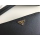 Prada Zip Around Wallet in Black Saffiano Leather