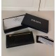 Prada Flap Continental Wallet in Black Saffiano Leather