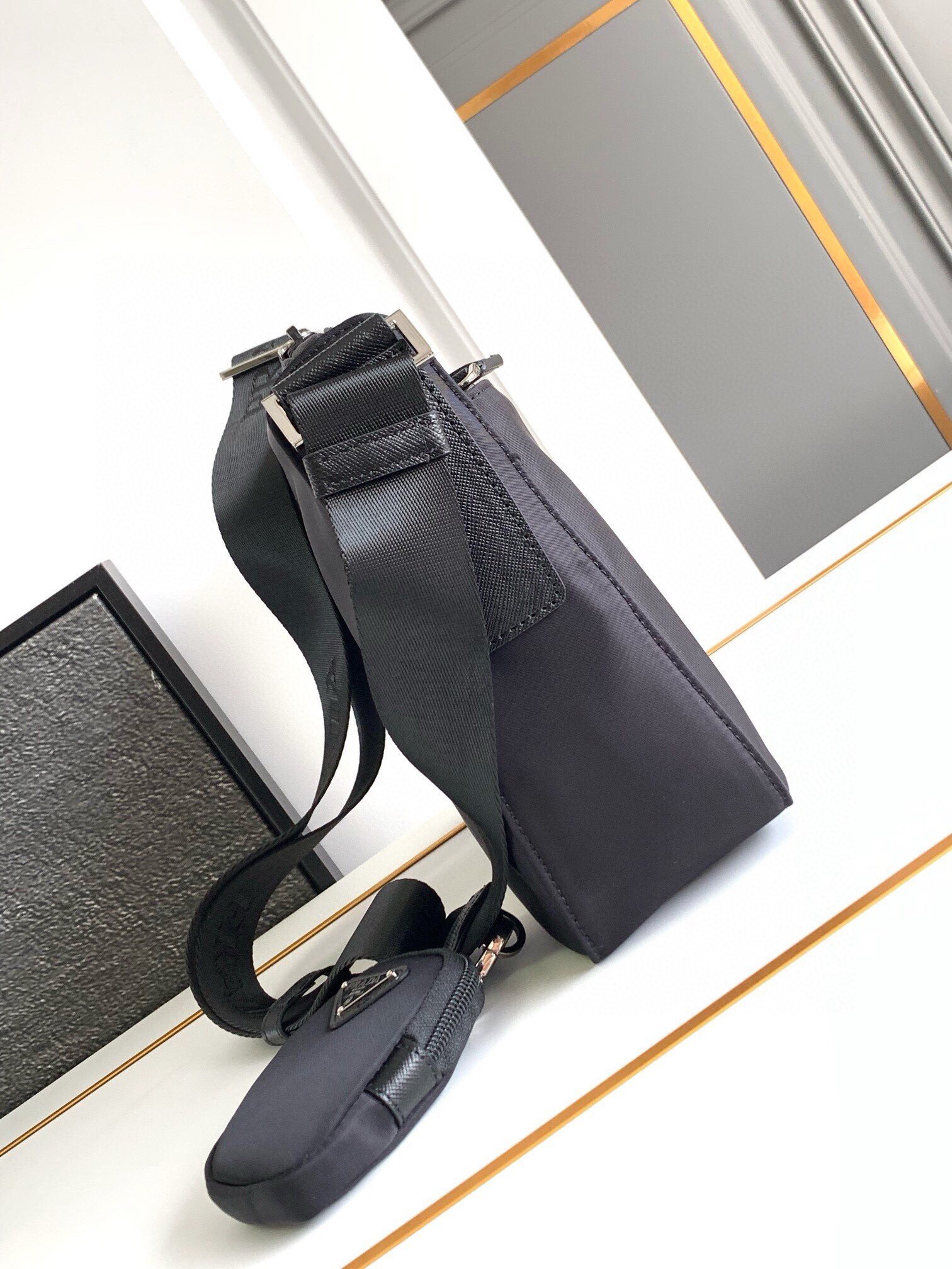 Prada Crossbody Bag in Black Re-Nylon