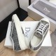 Dior Walk'n'Dior Sneakers In Grey Cannage Cotton