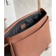 Loewe Military Messenger Bag in Brown Grained Calfskin