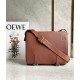 Loewe Military Messenger Bag in Brown Grained Calfskin