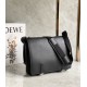 Loewe Military Messenger Bag in Black Grained Calfskin