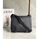 Loewe Military Messenger Bag in Black Grained Calfskin