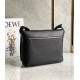 Loewe Military Messenger Bag in Black Grained Calfskin