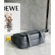 Loewe XS Military Messenger Bag in Grey Calfskin