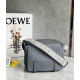 Loewe XS Military Messenger Bag in Grey Calfskin