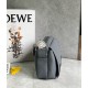 Loewe XS Military Messenger Bag in Grey Calfskin