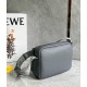 Loewe XS Military Messenger Bag in Grey Calfskin