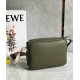 Loewe XS Military Messenger Bag in Green Calfskin