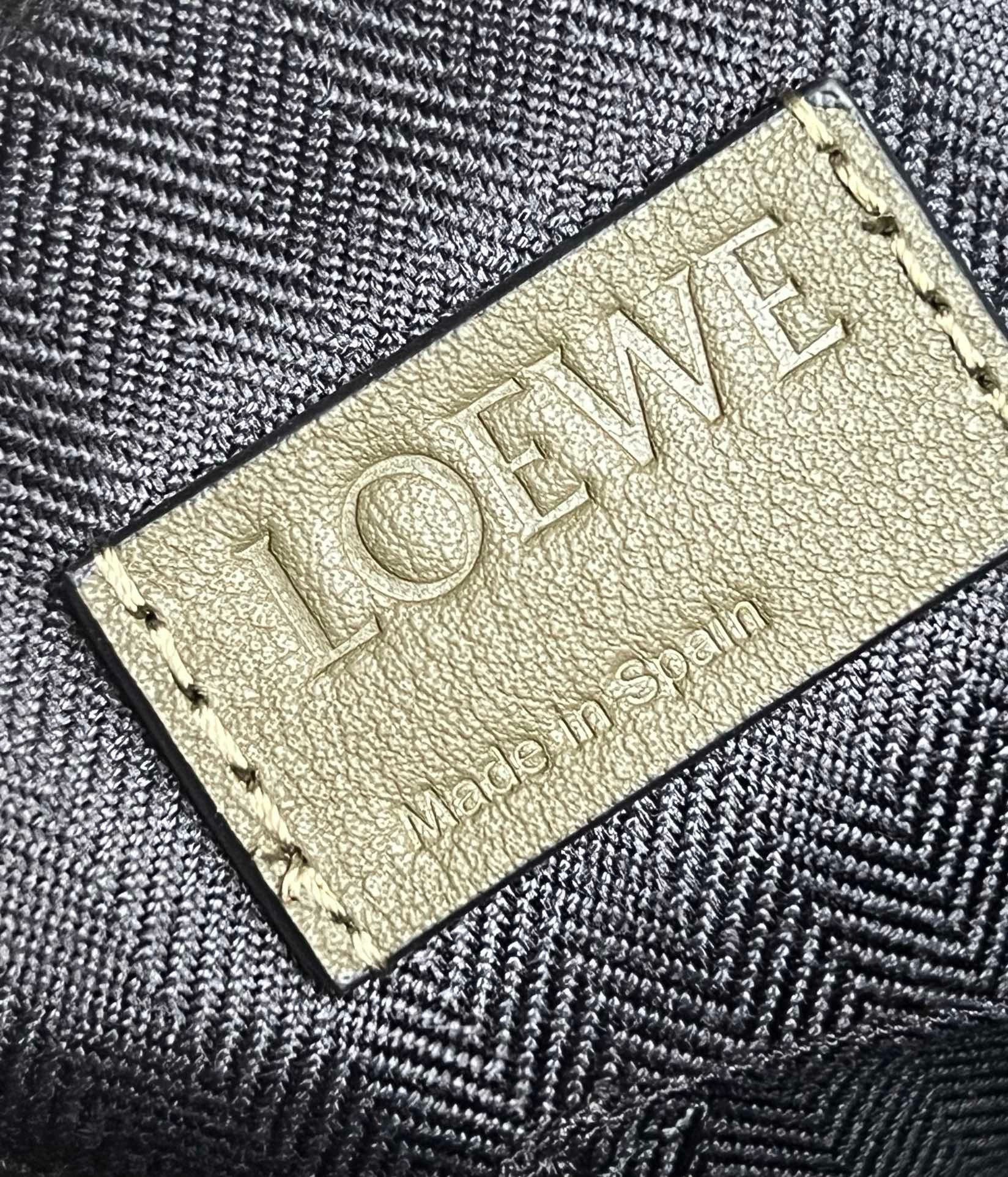 Loewe XS Military Messenger Bag in Green Calfskin