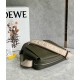 Loewe XS Military Messenger Bag in Green Calfskin