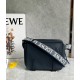 Loewe XS Military Messenger Bag in Dark Blue Calfskin