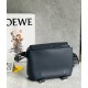 Loewe XS Military Messenger Bag in Dark Blue Calfskin