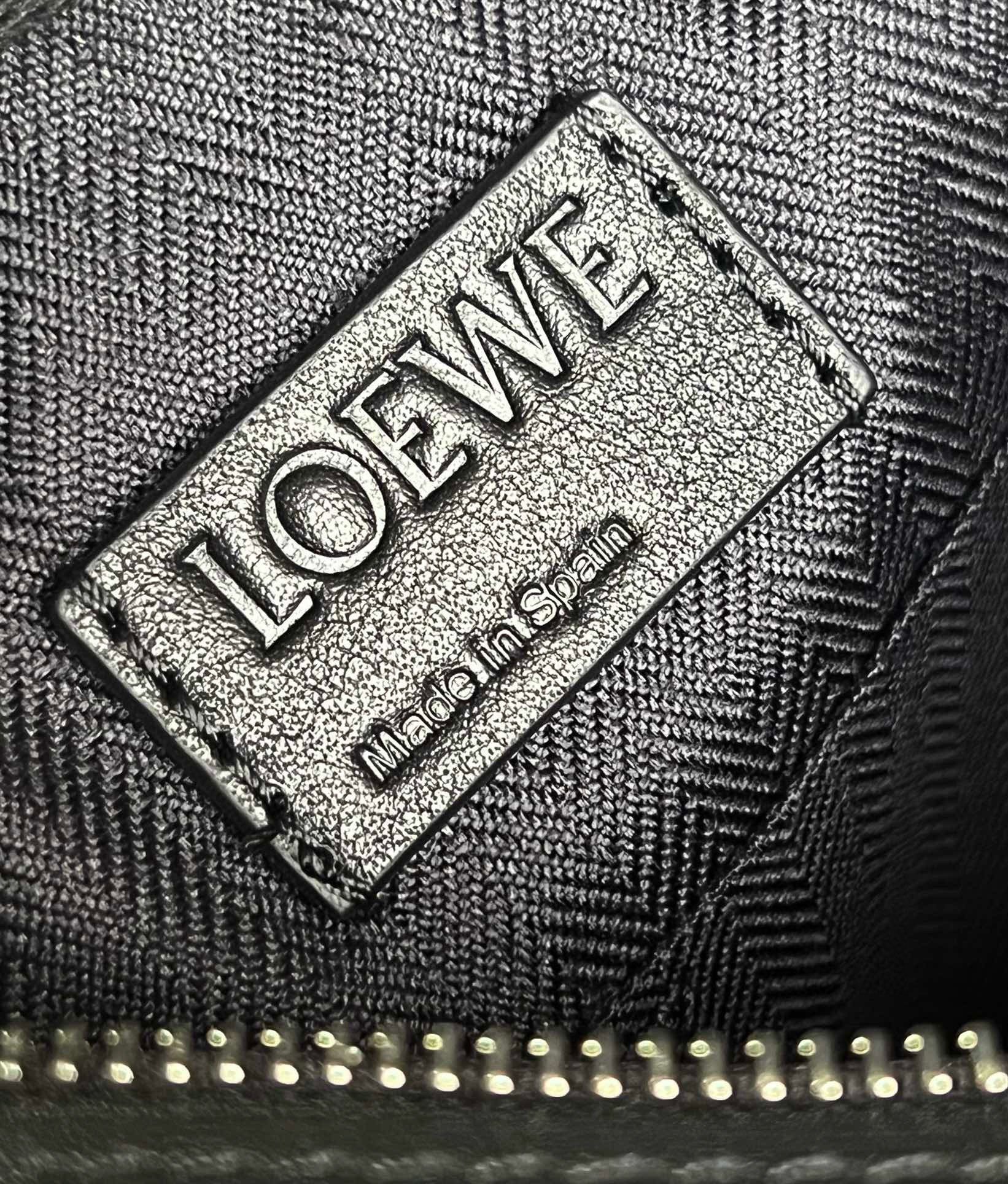 Loewe XS Military Messenger Bag in Black Calfskin