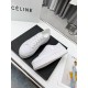 Celine Women's Jane Low-top Sneakers in White Canvas