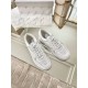 Celine Women's Trainer Low-top Sneakers in White Leather