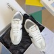 Celine Women's Jogger Low-top Sneakers in White and Black Leather