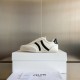 Celine Women's Jogger Low-top Sneakers in White and Black Leather