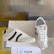 Celine Women's Jogger Low-top Sneakers in White and Black Leather