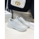 Celine Women's Runner CR-01 Low-top Sneakers in White Leather