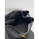 Bottega Veneta Large Andiamo bag In Black Intrecciato Lambskin