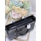 Dior Medium Lady D-Sire My ABCDior Bag in Black Crinkled Calfskin