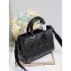 Dior Medium Lady D-Sire My ABCDior Bag in Black Crinkled Calfskin