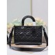 Dior Medium Lady D-Sire My ABCDior Bag in Black Crinkled Calfskin