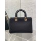 Dior Medium Lady D-Sire My ABCDior Bag in Black Bull Leather