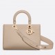 Dior Medium Lady D-Sire My ABCDior Bag in Beige Bull Leather