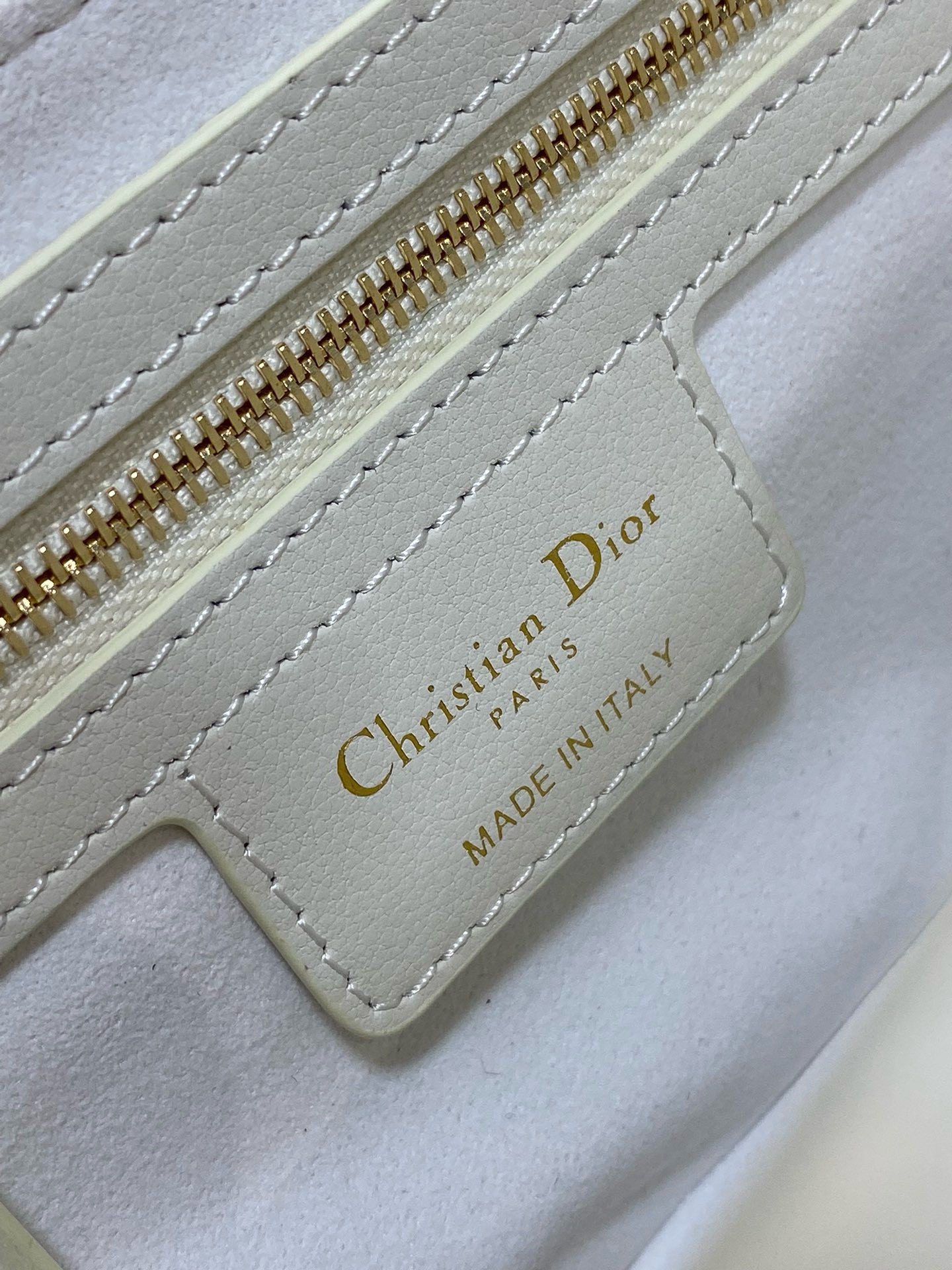 Dior Small Jolie Top Handle Bag in White Cannage Calfskin