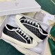 Dior Walk'n'Dior Sneakers In Black Mesh Embroidery