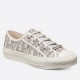 Dior Walk'n'Dior Sneakers In Grey Oblique Embroidered Cotton