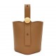 Loewe Mini Pebble Bucket Bag in Oak Calfskin