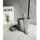 Loewe Mini Pebble Bucket Bag in Grey Grained Leather