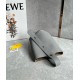 Loewe Mini Pebble Bucket Bag in Grey Grained Leather