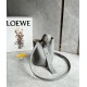 Loewe Mini Pebble Bucket Bag in Grey Grained Leather