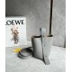 Loewe Mini Pebble Bucket Bag in Grey Grained Leather