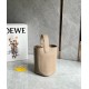 Loewe Mini Pebble Bucket Bag in Sand Grained Leather