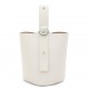 Loewe Mini Pebble Bucket Bag in White Grained Leather