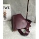 Loewe Medium Pebble Bucket Bag in Burgundy Calfskin