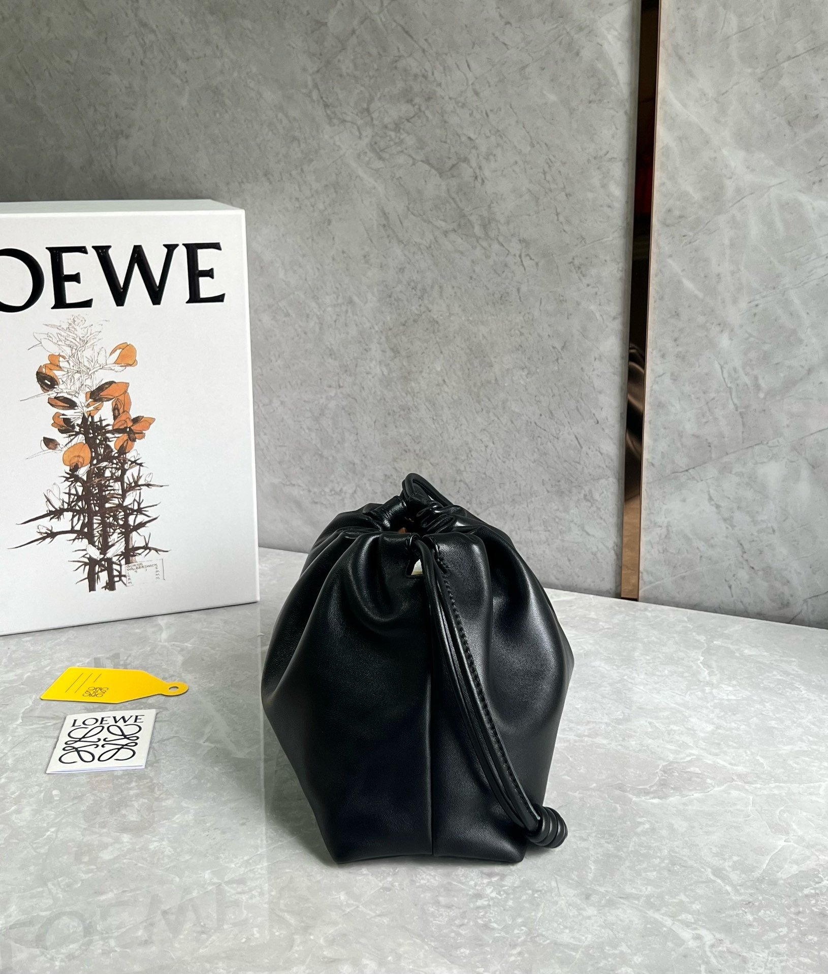 Loewe Flamenco Purse in Black Nappa Lambskin