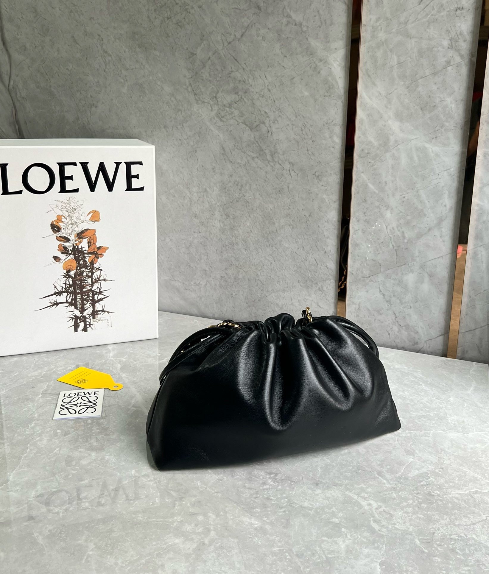 Loewe Flamenco Purse in Black Nappa Lambskin