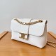 Celine Teen Victoire Bag in White Calfskin