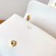 Celine Teen Victoire Bag in White Calfskin